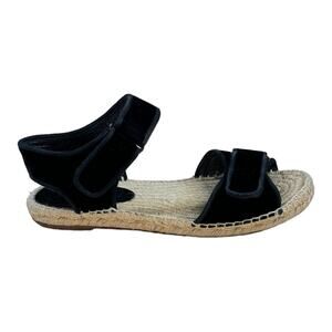 Celine Phoebe Velvet Espadrille Sandals